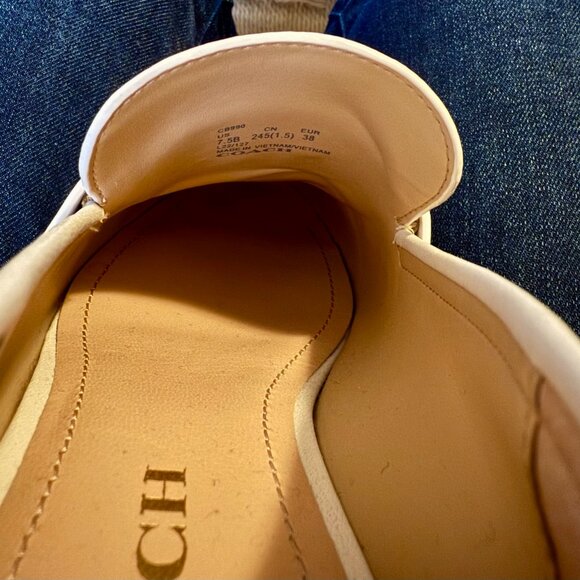 Coah Leah Loafer in Leather/Chalk, Size 7.5 - Picture 9 of 9